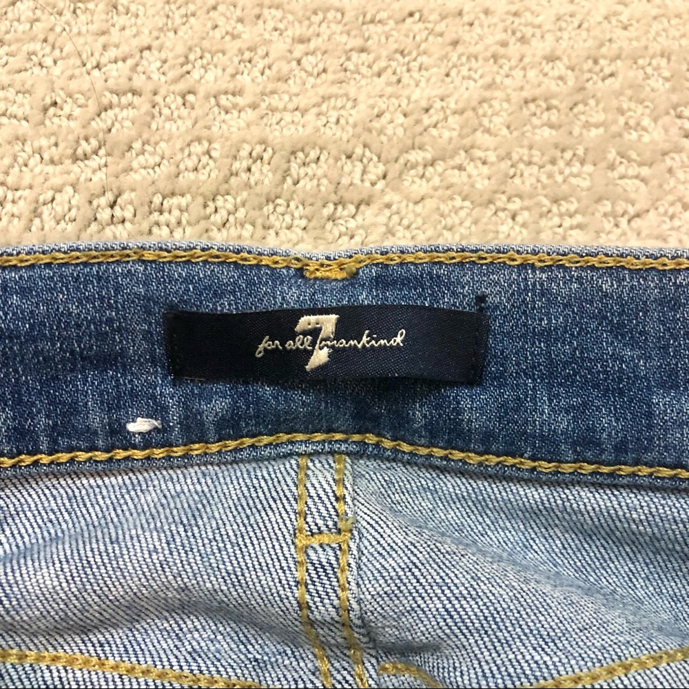 \7 FAM\• Distressed Side Stripe Jeans - Picture 15 of 16